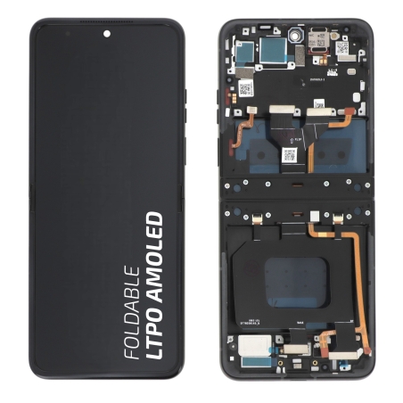 Ecran avec châssis Motorola Razr 60 - Origine reconditionné - Noir photo 1