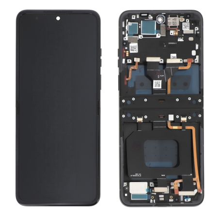 Ecran avec châssis Motorola Razr 60 - Origine reconditionné - Noir photo 2