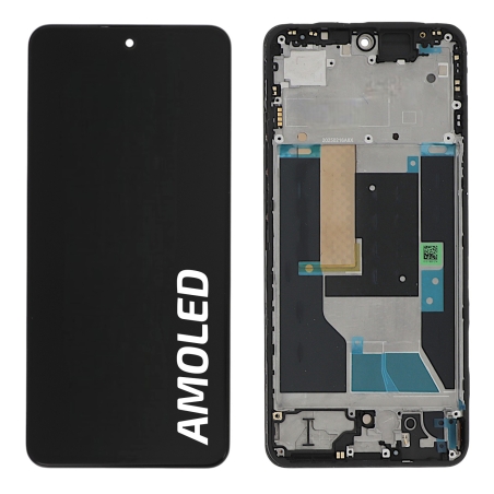 Ecran avec châssis Realme 14T 5G - Origine reconditionné - Noir photo 1