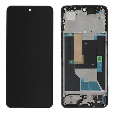 Ecran avec châssis Realme 14T 5G - Origine reconditionné - Noir photo 2