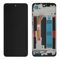 Ecran avec châssis Realme C71 et P3 Lite 4G - Origine reconditionné - Noir photo 2