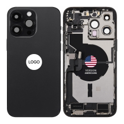 Châssis et vitre arrière complète iPhone 14 Pro Max noir - Occasion d'origine Apple photo 1