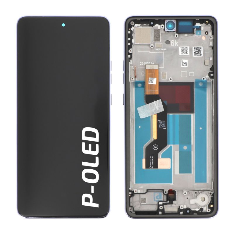 Ecran avec châssis Motorola G86 Power - Origine Motorola - Violet