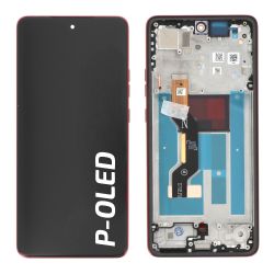 Ecran avec châssis Motorola G86 - Origine Motorola - Rouge