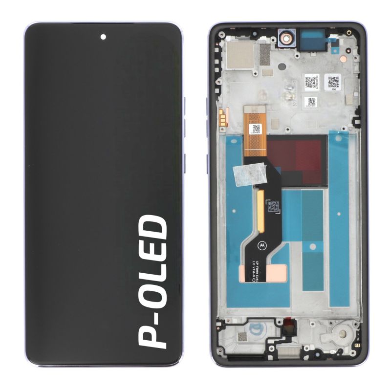Ecran avec châssis Motorola G86 - Origine Motorola - Violet