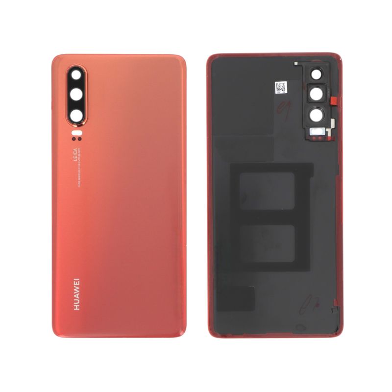 Vitre arrière Huawei P30 - Origine Huawei - Orange