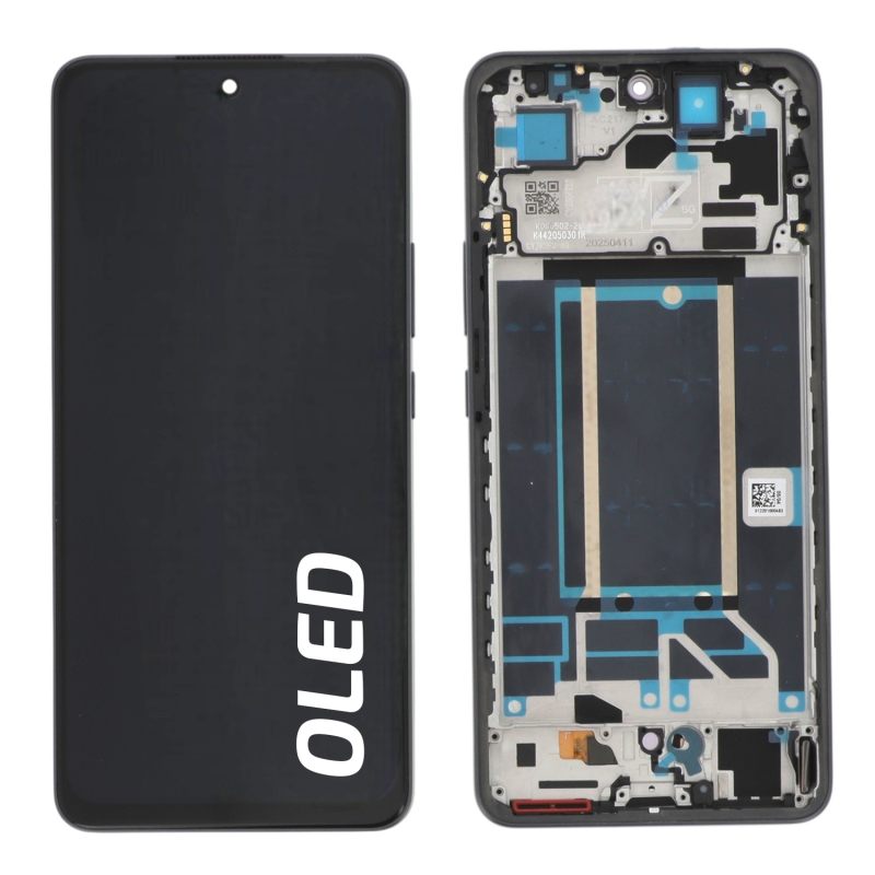 Ecran OLED avec châssis Oppo Reno13 FS et Reno 13 F - Graphite photo 1
