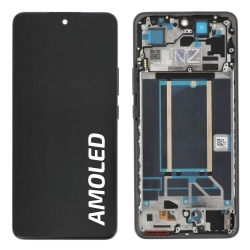 Ecran avec châssis Oppo Reno13 FS et 13 F - Origine reconditionné - Graphite photo 1