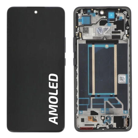 Ecran avec châssis Oppo Reno13 FS et 13 F - Origine reconditionné - Graphite photo 1