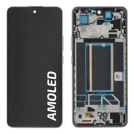 Ecran avec châssis Reno13 FS et 13 F - Origine reconditionné - Violet photo 1