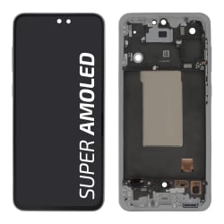 Ecran avec châssis Galaxy A56 - Origine Samsung - Gris