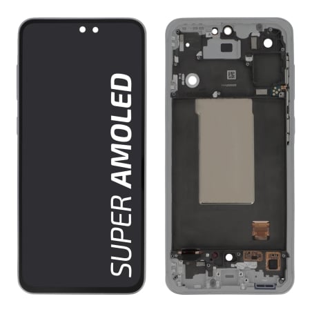 Ecran avec châssis Galaxy A56 - Origine Samsung - Gris