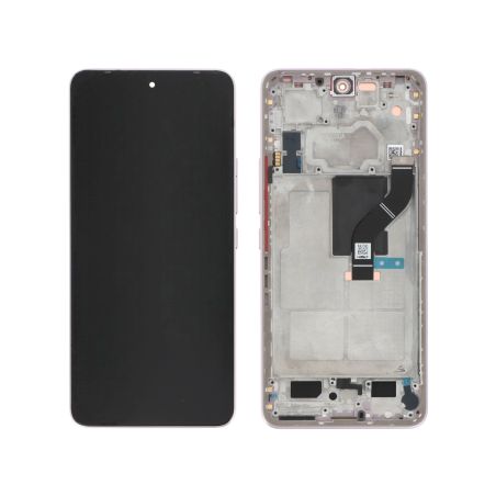 Ecran avec châssis Xiaomi 12 Lite - Origine reconditionné - Rose