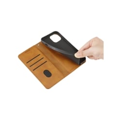 Etui portefeuille à clapet Marron pour iPhone X, iPhone XS photo 4
