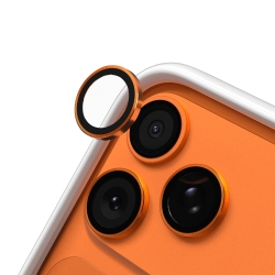 Verre trempé de lentilles iPhone 17 Pro et Pro Max - Orange - Rhinoshield photo 1