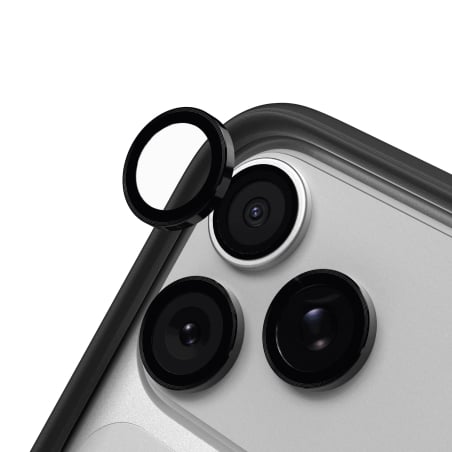 Verre trempé de lentilles iPhone 17 Pro et Pro Max - Noir - Rhinoshield photo 1