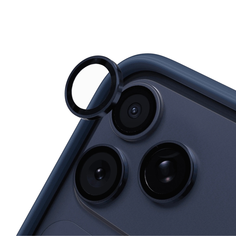Verre trempé de lentilles iPhone 17 Pro et Pro Max - Bleu - Rhinoshield photo 1