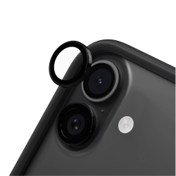 Verre trempé de lentilles iPhone 16, 16 Plus et 17 - Noir - Rhinoshield photo 1