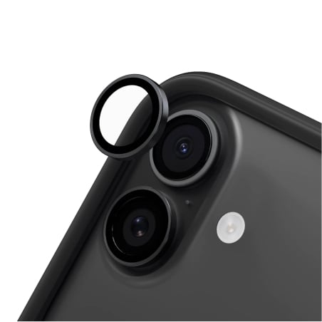 Verre trempé de lentilles iPhone 16, 16 Plus et 17 - Gris foncé - Rhinoshield photo 1