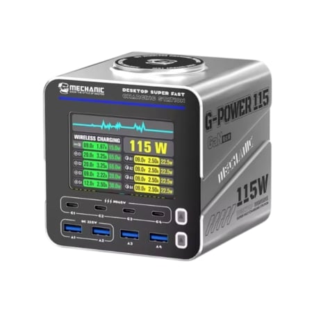 Station de charge intelligente G-Power 115W - smartphones, tablettes et laptops - Mechanic photo 1