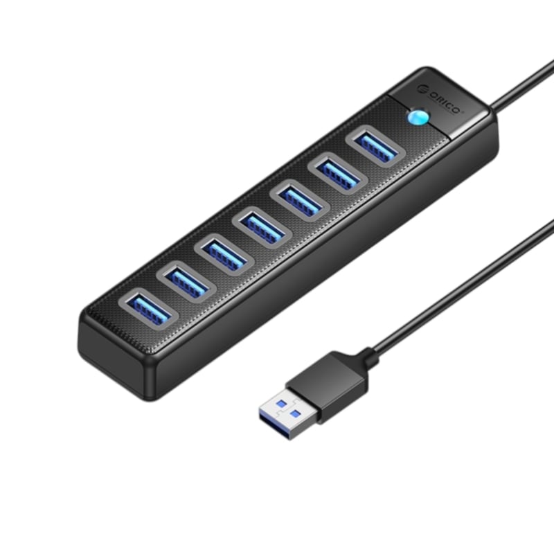 Hub 7 ports USB 3.0 - Noir - Orico photo 1