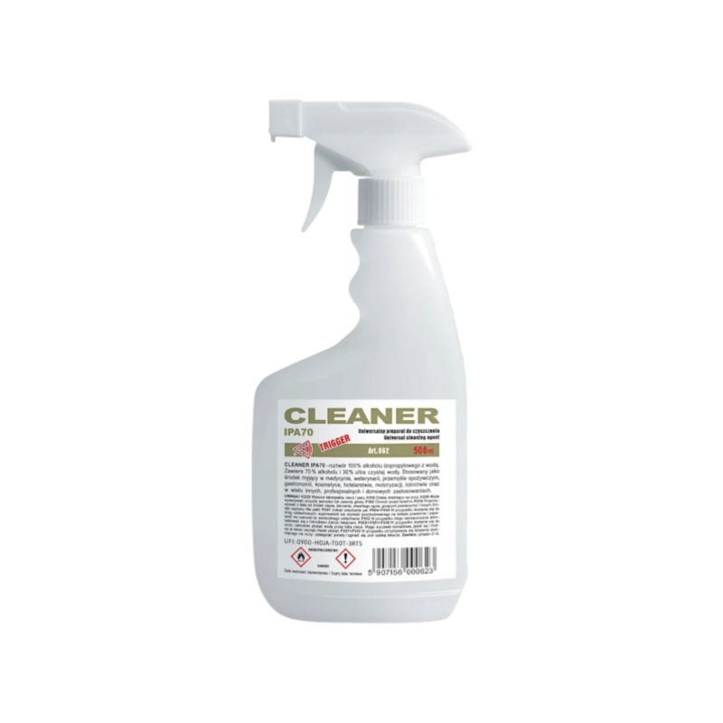 Pulvérisateur alcool isopropylique 70% IPA 500ml pour écrans, métaux et plastiques - MCE photo 1