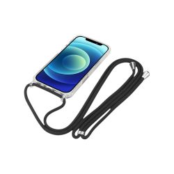 Coque miroir avec cordon iPhone 15 - Noir