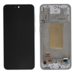 Ecran avec châssis Galaxy A37 5G - Origine Samsung - Blanc photo 2