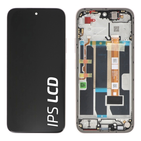 Ecran avec châssis Oppo A6 5G - Origine Oppo - Or Aurore photo 1