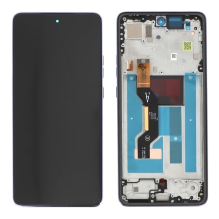 Ecran avec châssis Moto G86 et G86 Power - Origine reconditionné - Cosmic Sky photo 2