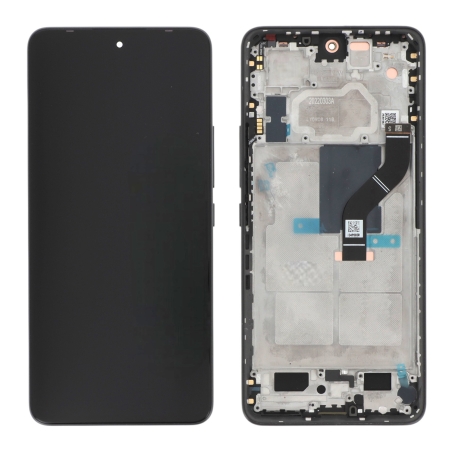 Ecran avec châssis Xiaomi 12 Lite - Origine reconditionné - Noir photo 2