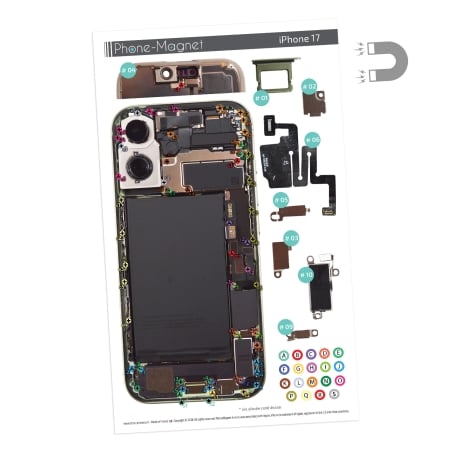 Patron magnétique d'aide au montage pour iPhone 17 photo1