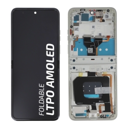 Ecran avec châssis Motorola Razr 70 - Origine Motorola - Blanc photo 1