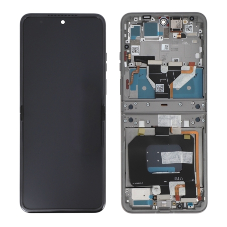 Ecran avec châssis Motorola Razr 70 - Origine Motorola - Hématite photo 2