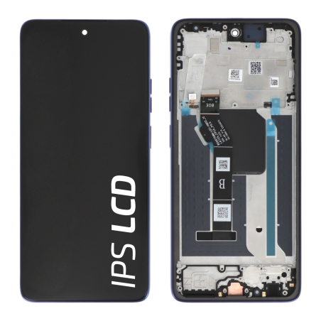 Ecran avec châssis Moto G56 5G - Origine Motorola - Bleu photo 1