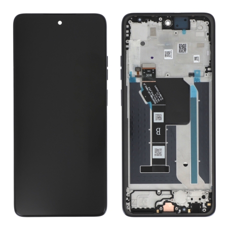 Ecran avec châssis moto G56 5G - Origine Motorola - Noir photo 2