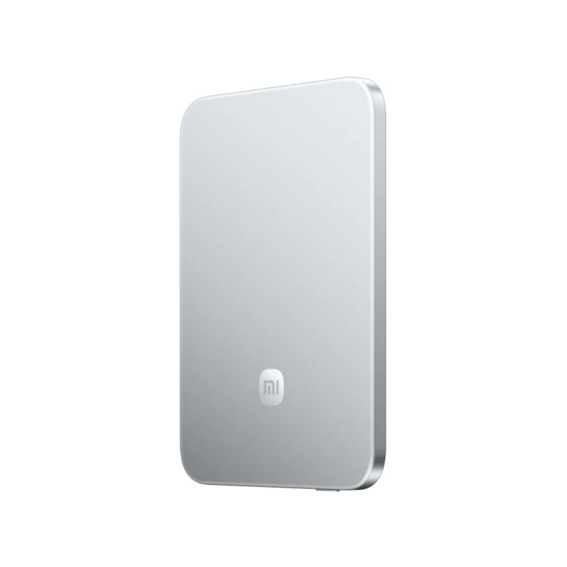 Powerbank magnétique Xiaomi - UltraThin 5000 mAh Silicium Carbone - Argent