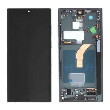 Ecran Soft OLED avec châssis Galaxy S22 Ultra - Vert photo 2