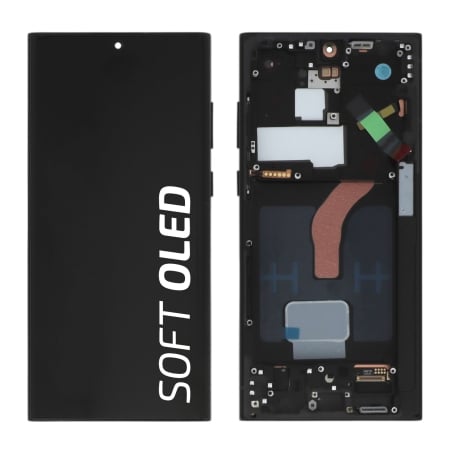 Ecran Soft OLED avec châssis Galaxy S22 Ultra - Gris photo 1