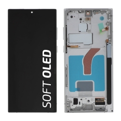 Ecran Soft OLED avec châssis Galaxy S22 Ultra - Blanc photo 1