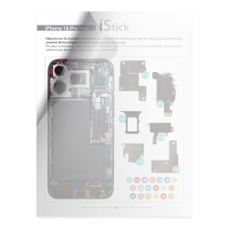 Patron adhésif d'aide au montage pas à pas pour iPhone 16 Pro Max photo 1