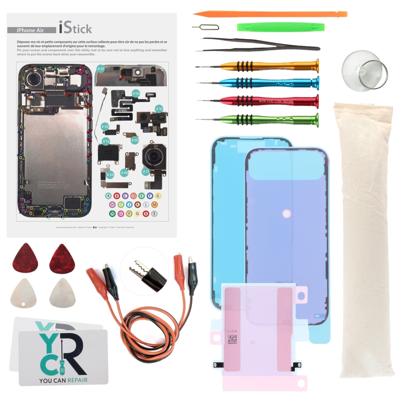 Kit de réparation avec coussin chauffant pour iPhone Airphoto 1