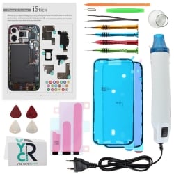 Kit de réparation avec décapeur thermique pour iPhone 16 Pro Max
