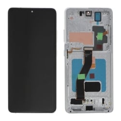 Ecran avec châssis Galaxy S21 Ultra - Soft OLED - Argent photo 2