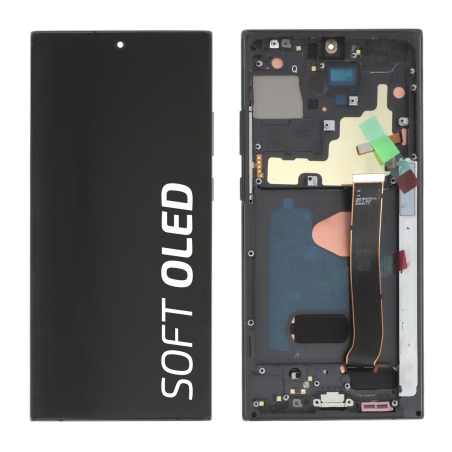 Ecran avec châssis Galaxy Note 20 Ultra - Soft OLED - Noir photo 1
