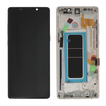 Ecran avec châssis Galaxy Note 8 - Soft OLED - Or photo 2