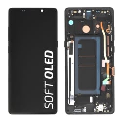 Ecran avec châssis Galaxy Note 8 - Soft OLED - Noir photo 1