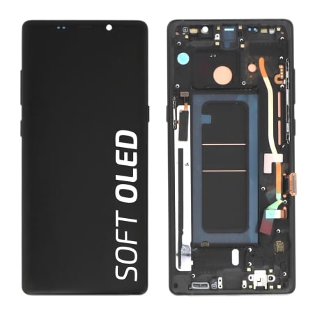 Ecran avec châssis Galaxy Note 8 - Soft OLED - Noir photo 1