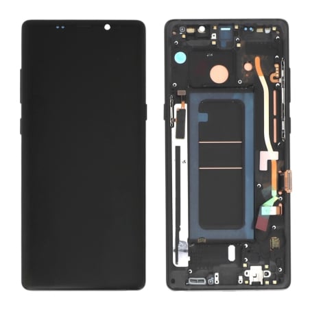Ecran avec châssis Galaxy Note 8 - Soft OLED - Noir photo 2