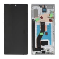 Ecran avec châssis Galaxy Note 10+ - Soft OLED - Argent photo 2